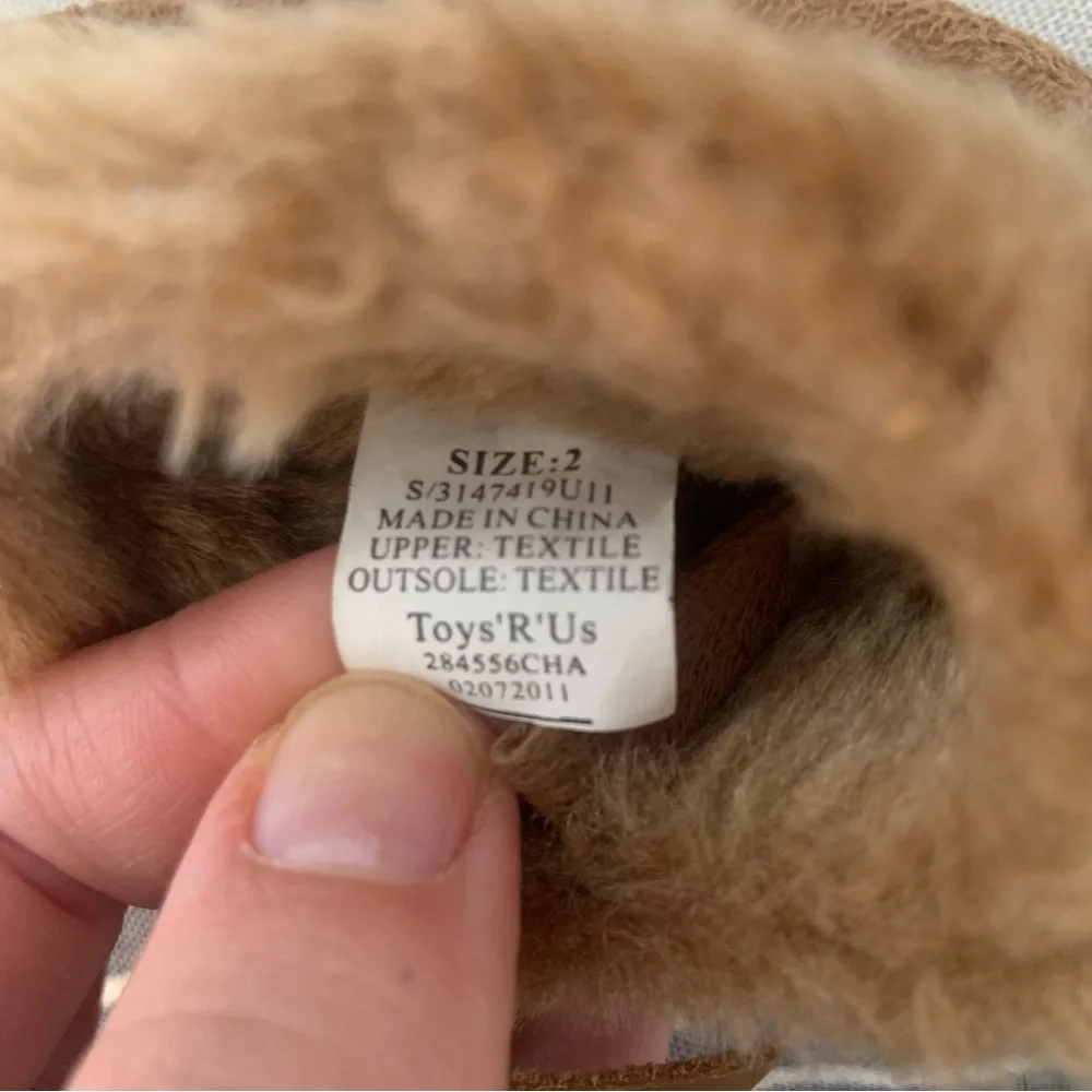 Koala Baby Fuzzy Faux Fur Moccasin Boots
